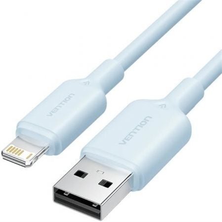 Cabo USB 2.0 Lightning Vention LAMSF/ USB Macho - Lightning Macho/ 480Mbps/ 1m/ Azul