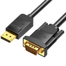 Cabo Conversor Vention HBLBJ/ VGA Macho - DisplayPort Macho/ 5m/ Preto