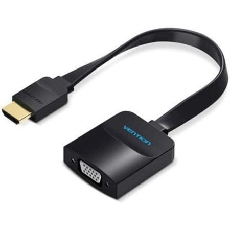Conversor Vention 74346/ HDMI Macho/ VGA Fêmea - Jack 3.5 Fêmea/ 20cm/ Preto