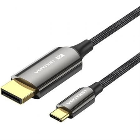 Cabo Conversor DisplayPortI 8K Vention CRFBD/ USB-C Macho - DisplayPort Macho/ 50cm/ Preto