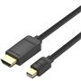 Cabo Conversor Vention HABBH/ Mini DisplayPort Macho - HDMI Macho/ 2m/ Preto