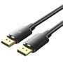 Cabo DisplayPort 1.2 4K Vention HAKBL/ DisplayPort Macho - DisplayPort Macho/ 10m/ Preto