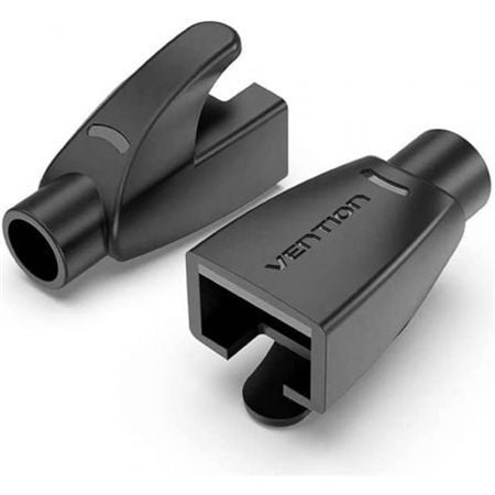 Capa Protectora RJ45 Vention IODB0-100/ 100 uds/ Preta