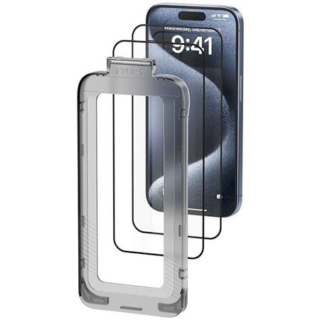 Protetor de Ecrã de Vidro Temperado Vention KUJTCC-20 para iPhone 14 Plus  + Ferramenta de Instalação Antipó