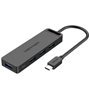 Hub USB-C Vention TGKBD/ 4xUSB/ 1xMicroUSB PD/ 50cm