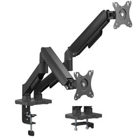 Suporte de mesa com contrapeso Aisens DT32TSR-357 para 2 monitores/Giratório/Inclinável/Até 9 kg