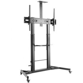 Suporte de chão inclinável Aisens FT100TE-171 com rodas e manivela para TVs de 60 a 100"/até 100 kg