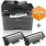 Impressora multifuncional a laser monocromática Brother MFC-L2827DWXL com WiFi/fax/duplex/impressora + pacote de consumíveis ext