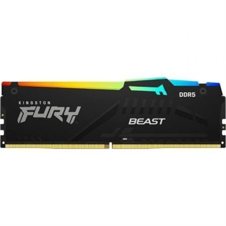 Kingston FURY Beast RGB 16 GB/ DDR5/ 6000 MHz/ 1,35 V/ CL36/ Memória RAM DIMM