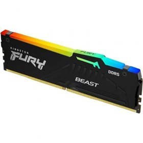 Kingston FURY Beast RGB 16 GB/ DDR5/ 6400 MHz/ 1,4 V/ CL32/ Memória RAM DIMM