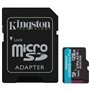 Cartão de memória Kingston CANVAS Go! Plus microSD XC de 128 GB com adaptador/Classe 10/170 MB