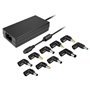 Carregador de notebook Leotec/ 120W/ Automático/ 10 conectores/ Voltagem 12-20V