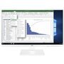 Monitor profissional LG 24BK55YP-W de 23,8" / Full HD / Multimídia / Altura ajustável / Branco