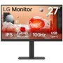 Monitor profissional LG 27BA750-B de 27" / Full HD / Multimídia / Altura ajustável / Preto
