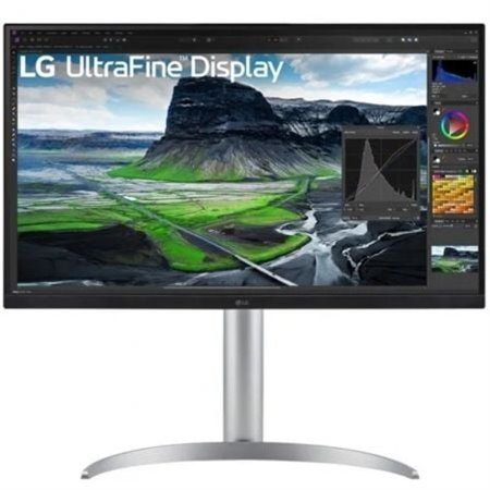 Monitor profissional LG 27UQ850-W de 27" / 4K / Multimídia / Altura ajustável / Prata