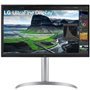 Monitor profissional LG 27UQ850-W de 27" / 4K / Multimídia / Altura ajustável / Prata