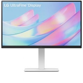 Monitor profissional LG UltraFine 27US550-W 4K de 27", altura ajustável, branco