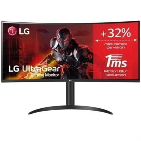 Monitor gamer ultrapanorâmico curvo LG UltraGear 34WP65CP-B de 34"/ WQHD/ 1 ms/ 160 Hz/ VA/ Multimídia/ Preto