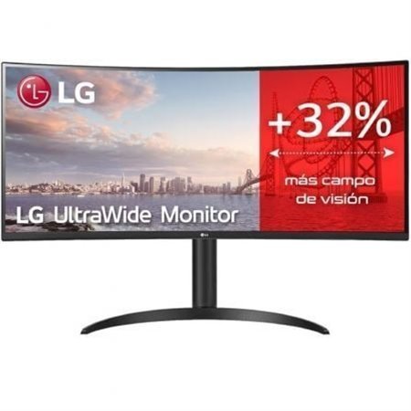 Monitor profissional ultrawide curvo LG UltraWide 34WP75CP-B de 34" / WQHD / Multimídia / Altura ajustável / Preto