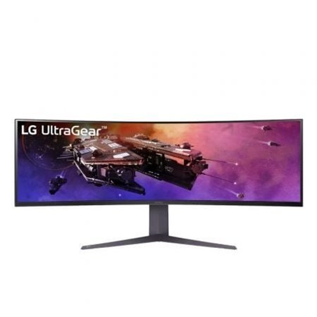 Monitor gamer ultrawide curvo LG UltraGear 45GR75DC-B de 44,5" / Dual QHD / 1 ms / 200 Hz / VA / Altura ajustável / Preto
