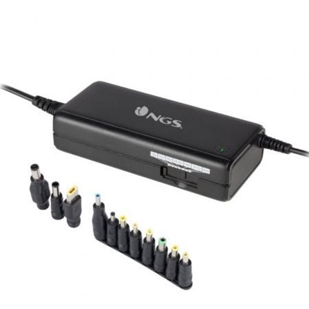 Carregador para laptop NGS BAN/ 90 W/ Manual/ 11 conectores/ Voltagem 12-20 V