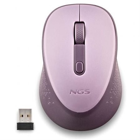 Mouse sem fio NGS Dew Lilac/ Até 1600 DPI/ Lilás