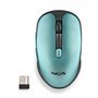 Mouse sem fio NGS Evo Rust/ Bateria recarregável/ Até 1600 DPI/ Verde água
