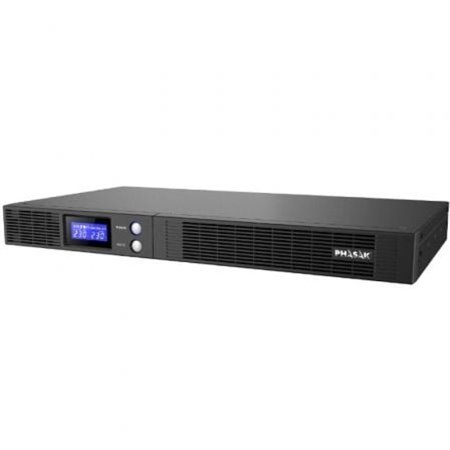 UPS de linha interativa Phasak Protekt Slim Rack/ 750VA-450W/ 4 saídas/ Formato rack