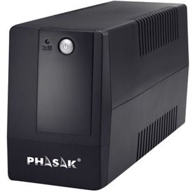 UPS de linha interativa básica Phasak 800 VA/ 800 VA-480 W/ 2 saídas/ Formato torre