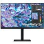 Monitor profissional Samsung ViewFinity S6 S27B610EQU 27" QHD, altura ajustável, preto
