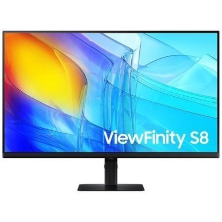 Monitor profissional Samsung ViewFinity S8 S80D S32D800EAU 32" 4K, altura ajustável, preto
