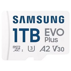 Cartão de memória microSD XC Samsung EVO Plus 2024 1 TB com adaptador/ Classe 10/ 160 MB