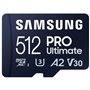 Cartão de memória microSD XC Samsung Pro Ultimate 512 GB com adaptador/ Classe 10/ 200 MBs