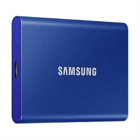 Unidade SSD externa portátil Samsung T7 1 TB/ USB 3.2/ Azul