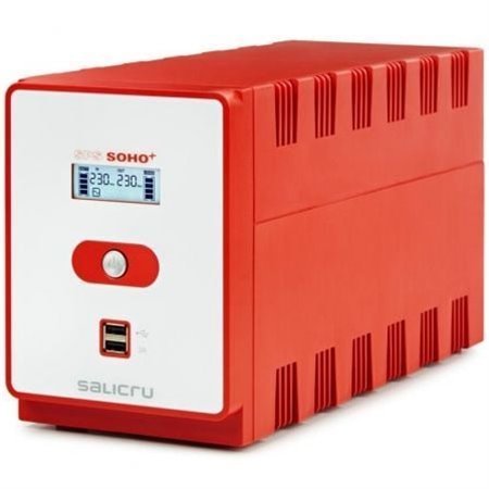 UPS de linha interativa Salicru SPS 1600 SOHO+ IEC/ 1600VA-960W/ 6 saídas/ Formato torre