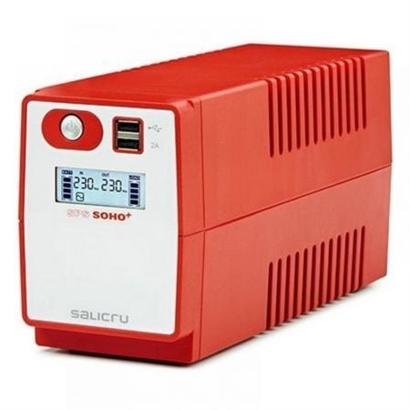 Salicru Interactive Line UPS SPS 850 SOHO+/ 850VA-480W/ 2 Saídas/ Formato Torre