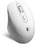 Mouse ergonômico sem fio Subblim Curve Ergo com bateria dupla e Bluetooth/ 2,4 GHz/ Bateria recarregável/ Até 1600 DPI/ Branco