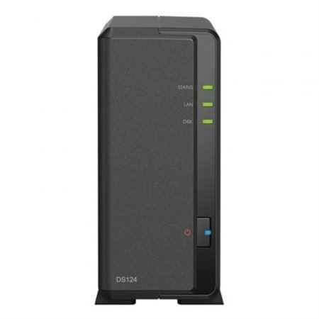 NAS Synology Diskstation DS124/ 1 baia 3,5"- 2,5"/ 1 GB DDR4/ Formato Torre