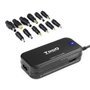 Carregador para laptop TooQ TQLC-90BS02M/ 90 W/ Manual/ 12 conectores/ Voltagem 15-24 V/ 1 USB