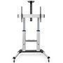 TooQ FS20300M-B Suporte de chão ajustável/inclinável com rodas para TVs de 60 a 100 polegadas/até 100 kg