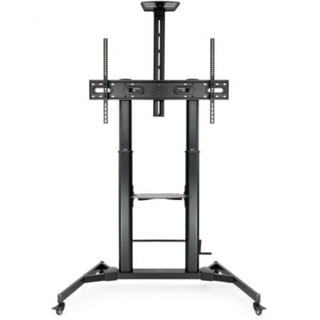 Tooq FS20400HM-B Suporte de chão ajustável/inclinável com rodas para TVs de 60 a 100 polegadas/até 100 kg