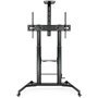 Tooq FS20400HM-B Suporte de chão ajustável/inclinável com rodas para TVs de 60 a 100 polegadas/até 100 kg