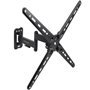 TooQ LP1356TN-B Suporte de parede extensível/giratório/inclinável para TVs de 13 a 55 polegadas/até 25 kg
