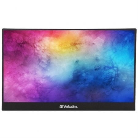 Monitor portátil touchscreen Verbatim PMT-15 de 15,6"/Full HD/Multimídia/Preto
