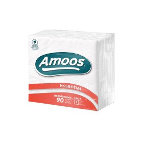 Guardanapos 33x33 2Fls Branco Amoos 90un