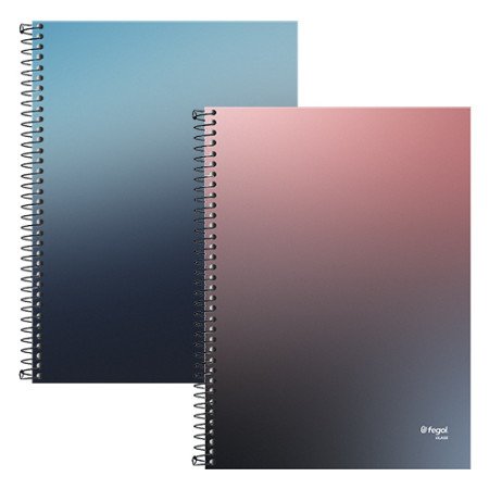 Caderno Fegol Class Premium Capa Dura A4 80 Folhas Pautado - Pack 6 cadernos