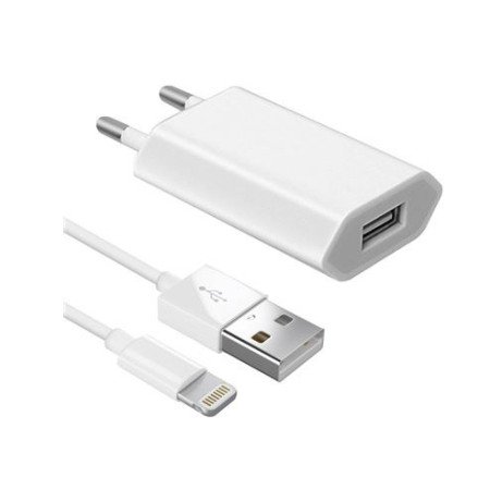 Carregador + Cabo Apple Lightning para USB 1m