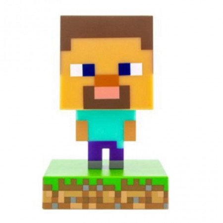 Lâmpada paladone icon minecraft steve