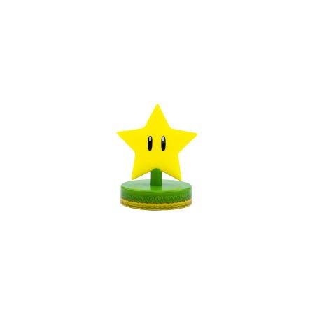 Lâmpada Paladone ícone estrela super mario