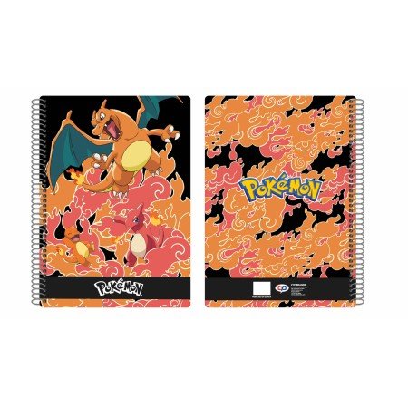 Cyp brand folio notebook 80 folhas pokemon charmander